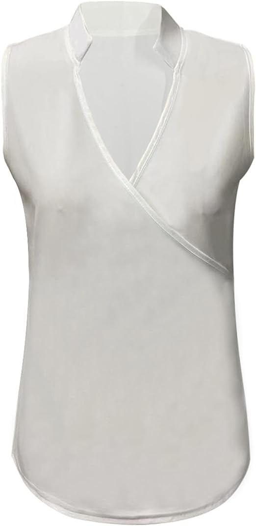 Mia | Women's Elegant Sleeveless Blouse-Metro Lane Plaza