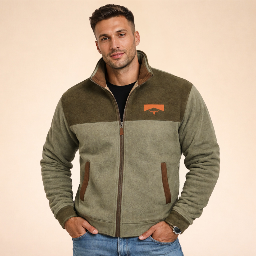 Arden | Men's Stylish Warm Merino Fleece Jacket-Metro Lane Plaza
