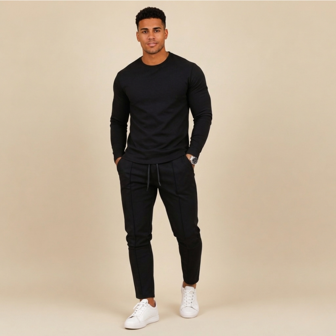 Marco | Men's Modern Relaxed Fit Casual Outfit-Metro Lane Plaza