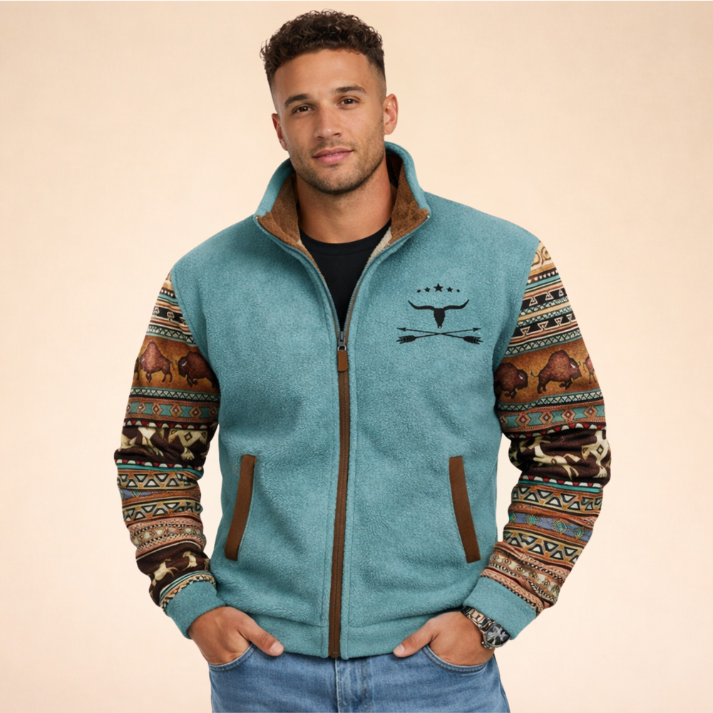 Arden | Men's Stylish Warm Merino Fleece Jacket-Metro Lane Plaza