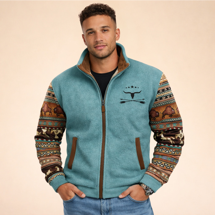 Arden | Men's Stylish Warm Merino Fleece Jacket-Metro Lane Plaza