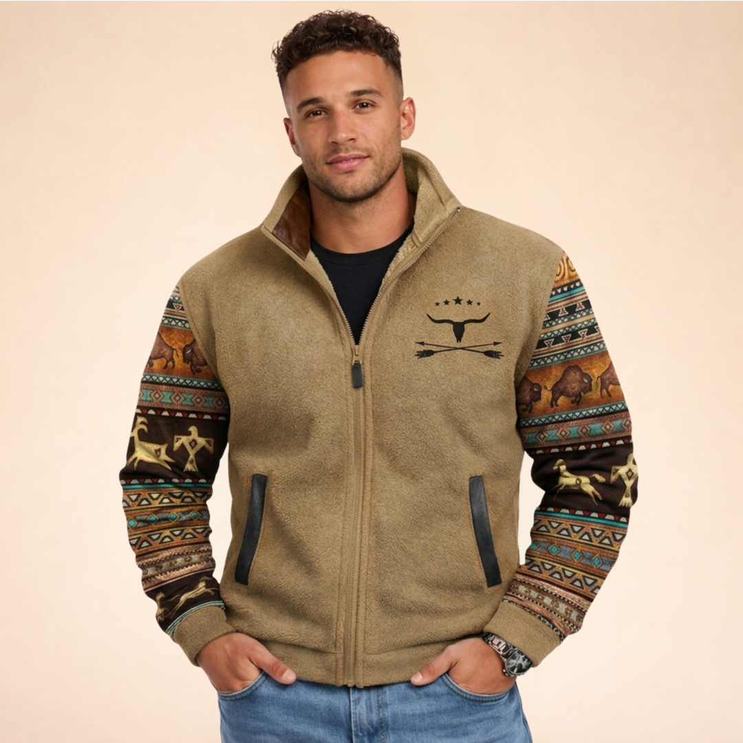 Arden | Men's Stylish Warm Merino Fleece Jacket-Metro Lane Plaza