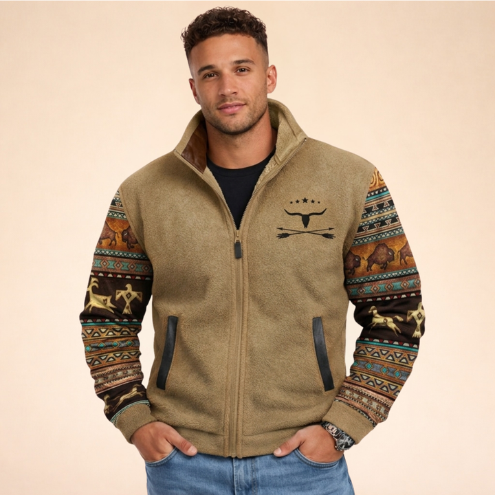 Arden | Men's Stylish Warm Merino Fleece Jacket-Metro Lane Plaza