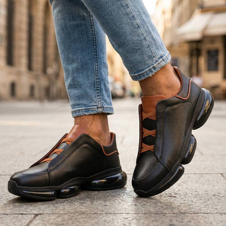 Lædersneakers til mænd