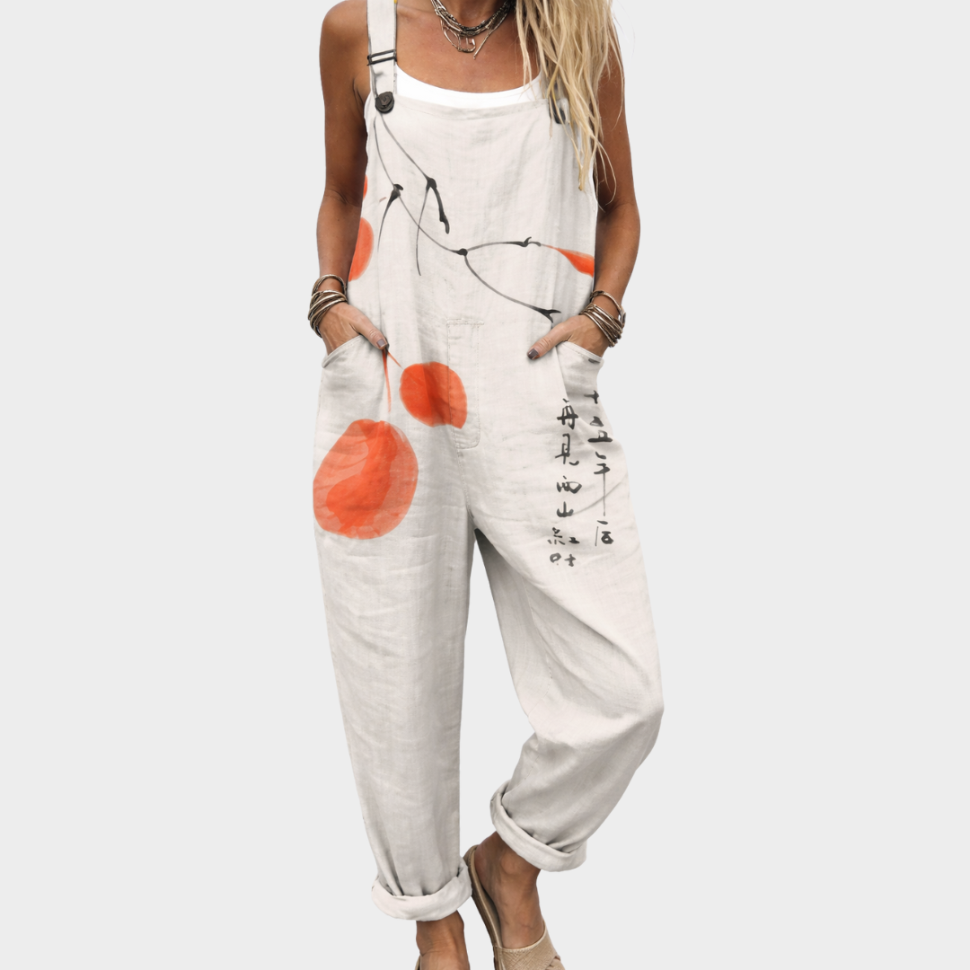 Mono informal cómodo para mujer con estampado