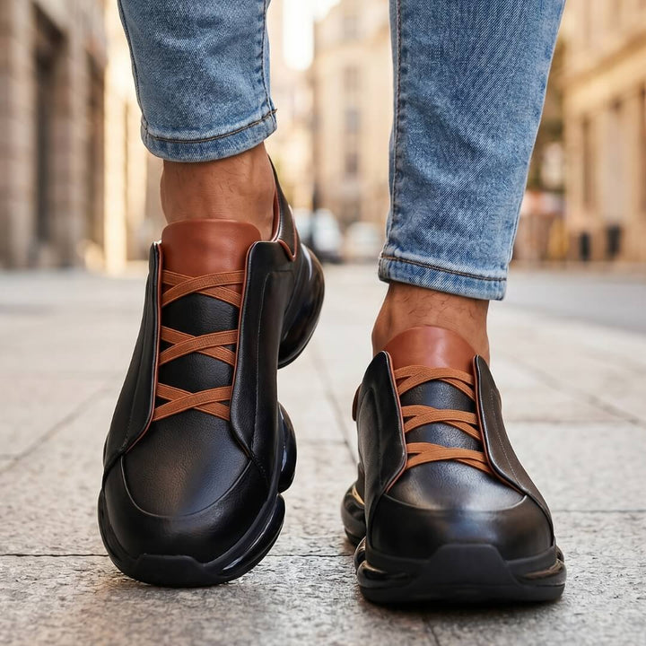 Lædersneakers til mænd