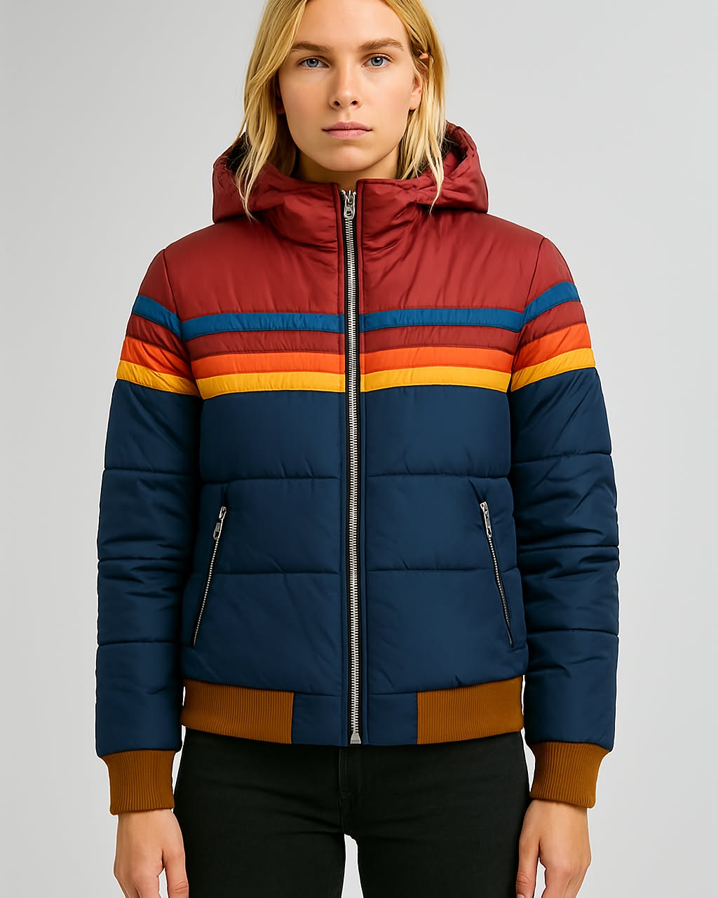 Marietta | Women's Waterproof Jacket with Hood and Elegant Fit-Metro Lane Plaza