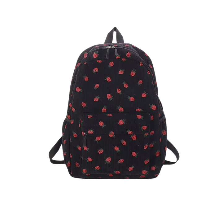 Tyra | Women's Backpack with Strawberry Design-Metro Lane Plaza