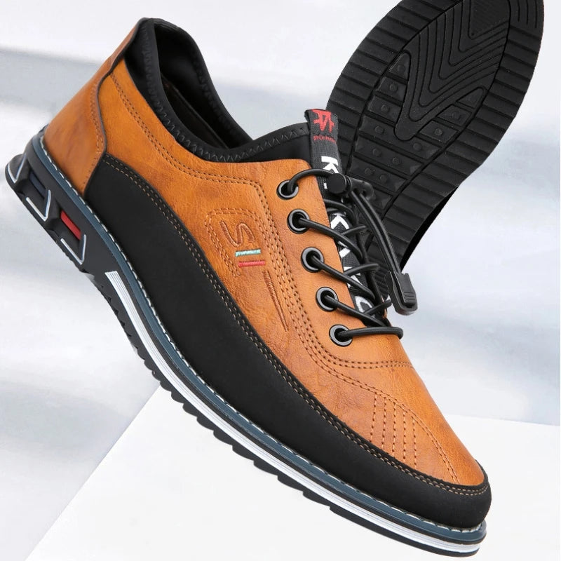 Men's Classic Low-Top Lace-Up Casual Shoes-Metro Lane Plaza