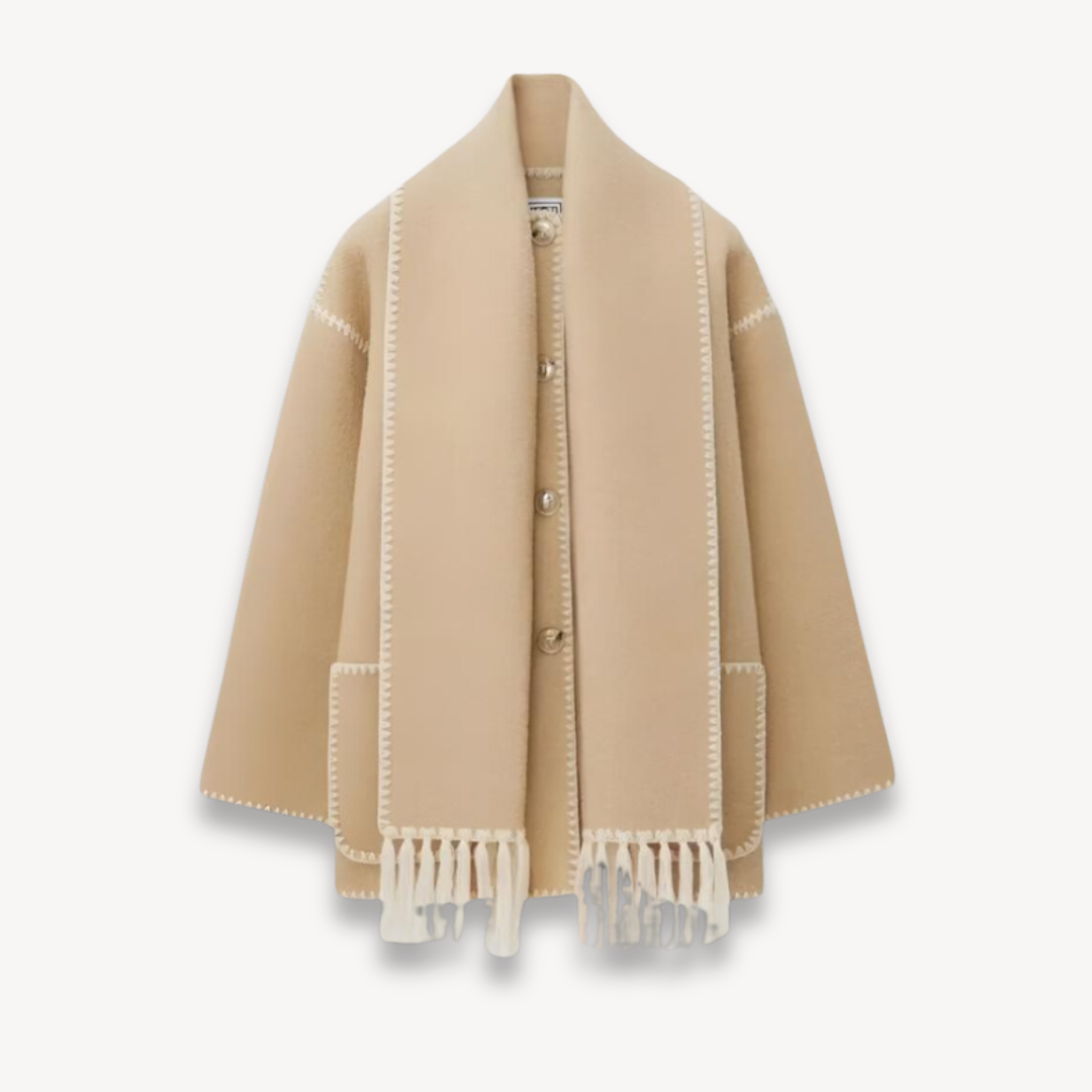 Oversized kappejakke til kvinder