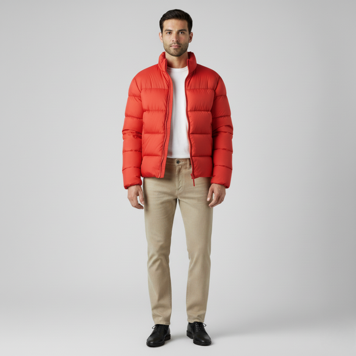 Logan | Men's Classic Puffer Jacket-Metro Lane Plaza