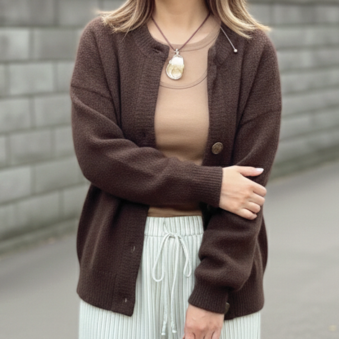 Strickjacke mit Knopfleiste für Damen