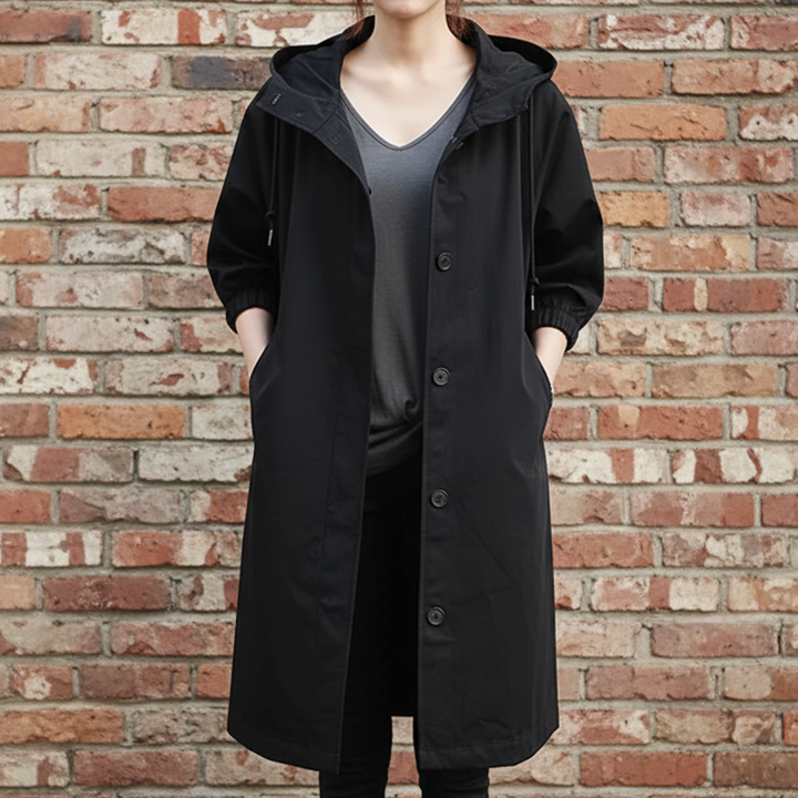 Women's Hooded Trench Coat