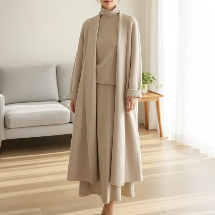 Aurora | Women's 3-Piece Knit Outfit-Metro Lane Plaza