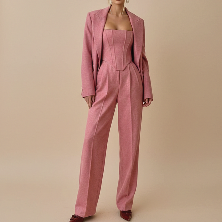 Aurora | Women's Three-Piece Suit Set-Metro Lane Plaza