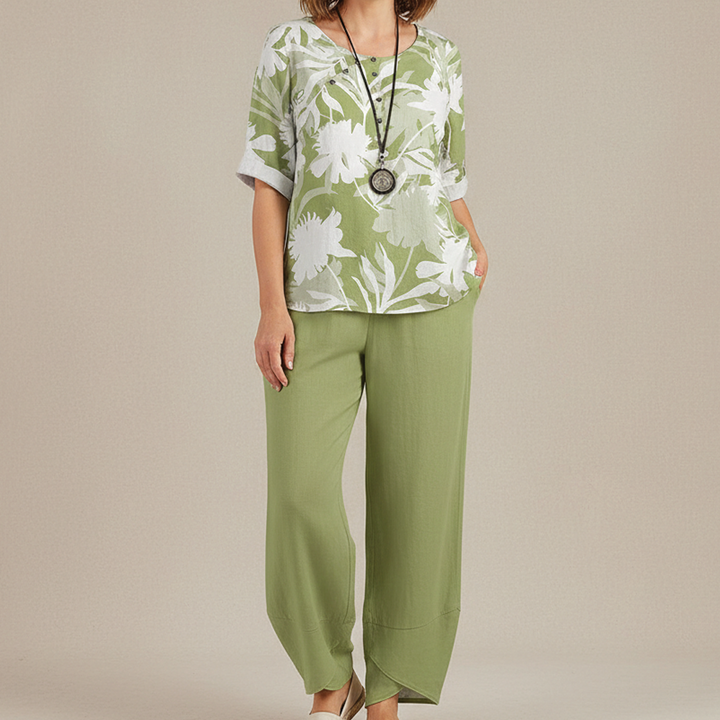 Ava | Women's Two-Piece Outfit Set-Metro Lane Plaza
