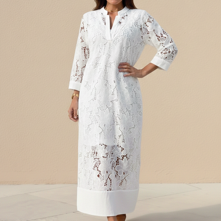 Avery | Women's Lace Layered Dress-Metro Lane Plaza