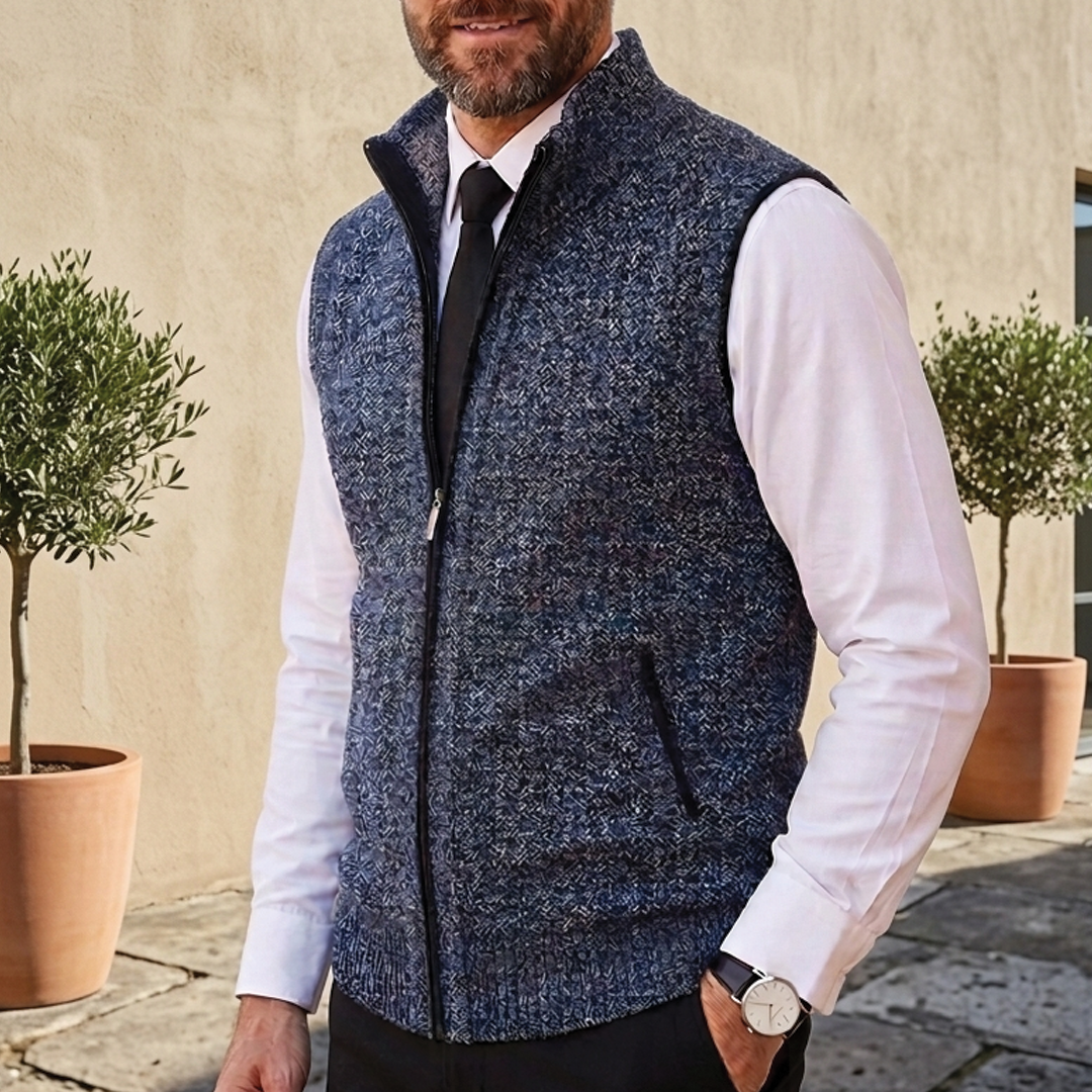 Men's Zip-Up Sweater Vest