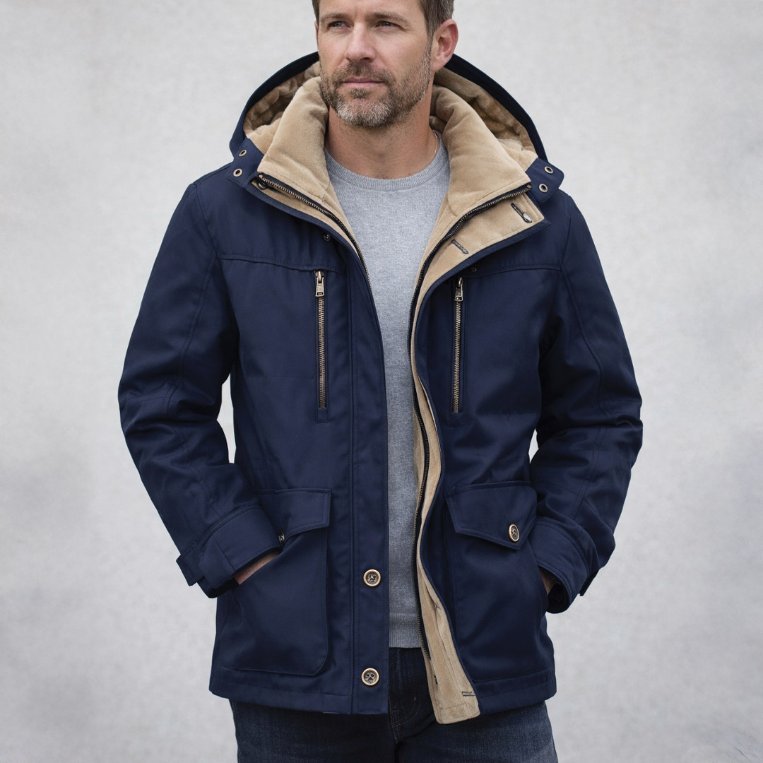 Warme Herren-Winterjacke