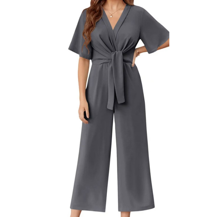 Women's Elegant Summer Tie Knot Jumpsuit