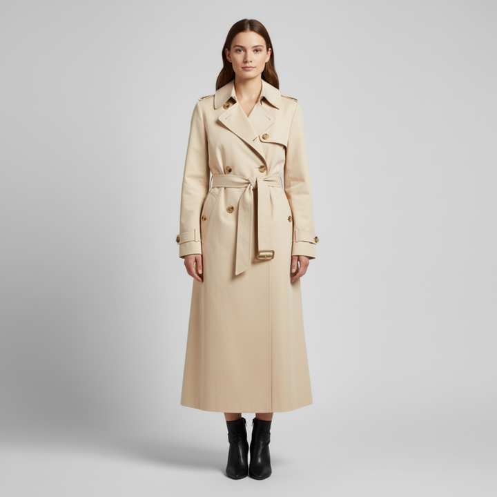 Olivia | Women's Classic Trench Coat-Metro Lane Plaza