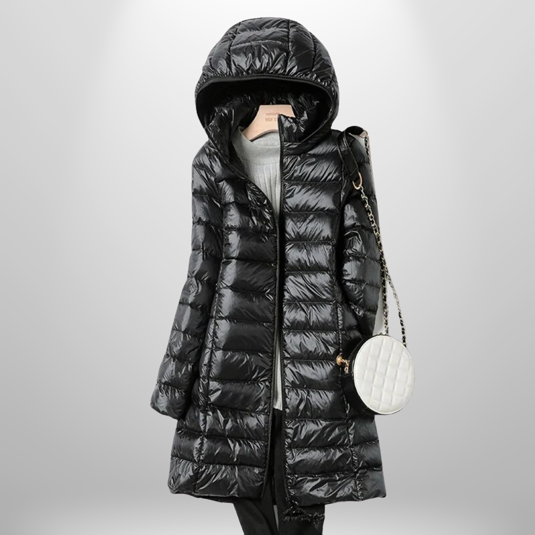 Ultralight Down Jacket | Women's Warm Jacket with Timeless Fit-Metro Lane Plaza