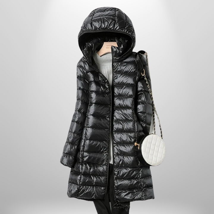 Ultralight Down Jacket | Women's Warm Jacket with Timeless Fit-Metro Lane Plaza