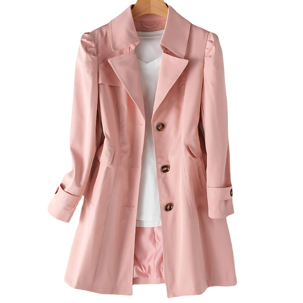 Sophia | Women's Classic Trench Coat with Elegant Design-Metro Lane Plaza
