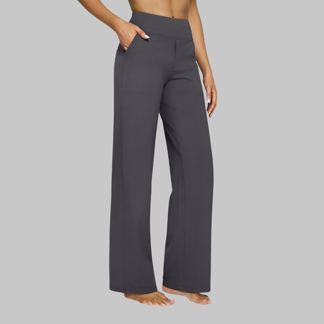 Lia | Women's Comfortable Stretch Trousers with Soft Fabric-Metro Lane Plaza