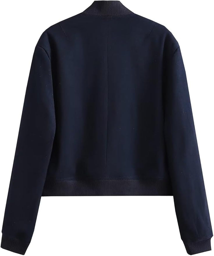 Nyssa | Women's luxurious velvet bomber jacket with elegant style-Metro Lane Plaza