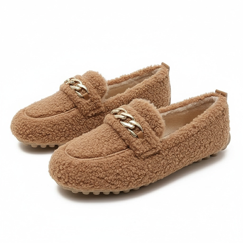 Emily | Women's Comfortable Black Suede Slippers for Home & Travel-Metro Lane Plaza