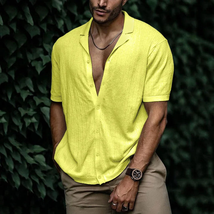 Men's Summer Linen Shirt - Lightweight and Breathable Fashion-Metro Lane Plaza