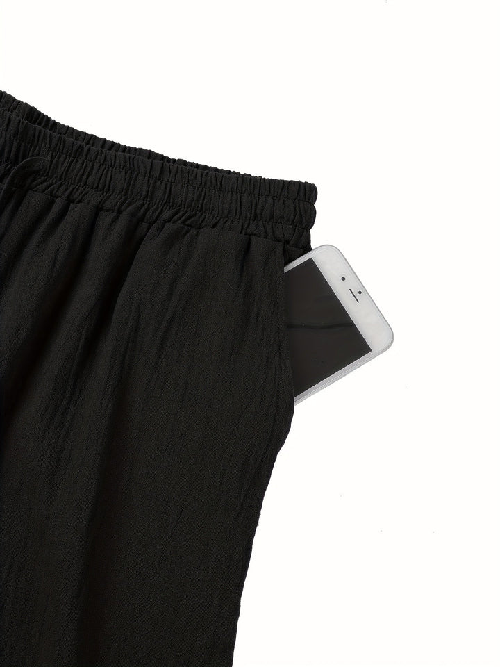 Men's Breathable Comfortable Linen Trousers for Stylish Look-Metro Lane Plaza