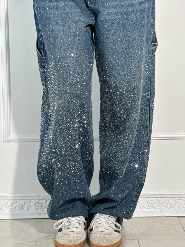 Naomi | Women's Wide-Leg Denim Jeans-Metro Lane Plaza
