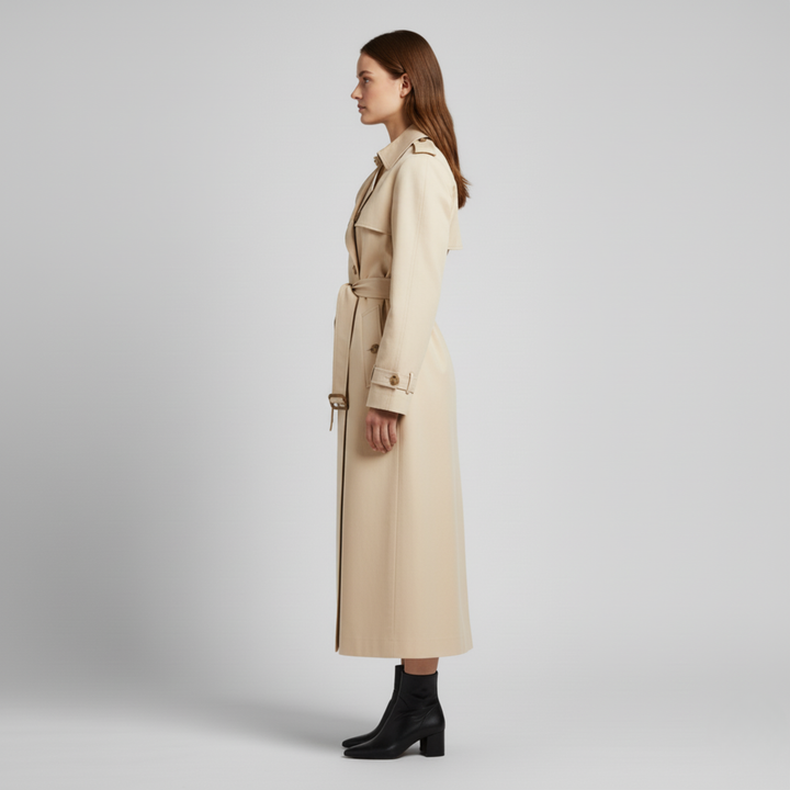 Olivia | Women's Classic Trench Coat-Metro Lane Plaza