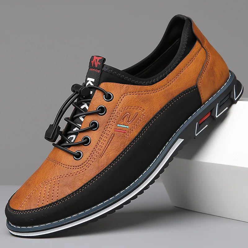 Men's Classic Low-Top Lace-Up Casual Shoes-Metro Lane Plaza