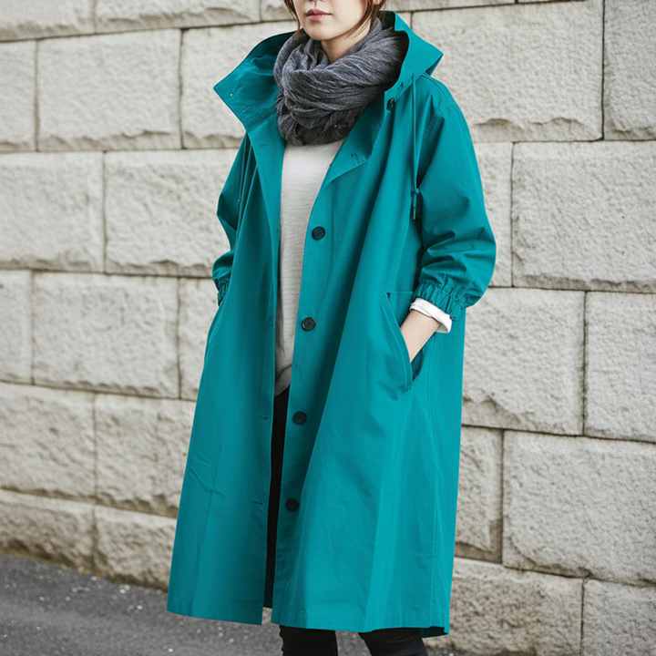 Women's Hooded Trench Coat