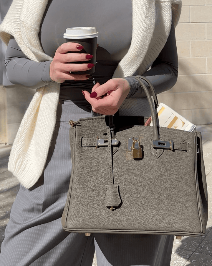 Women's Vegan Suede Shopper – Elegant and Functional Design-Metro Lane Plaza