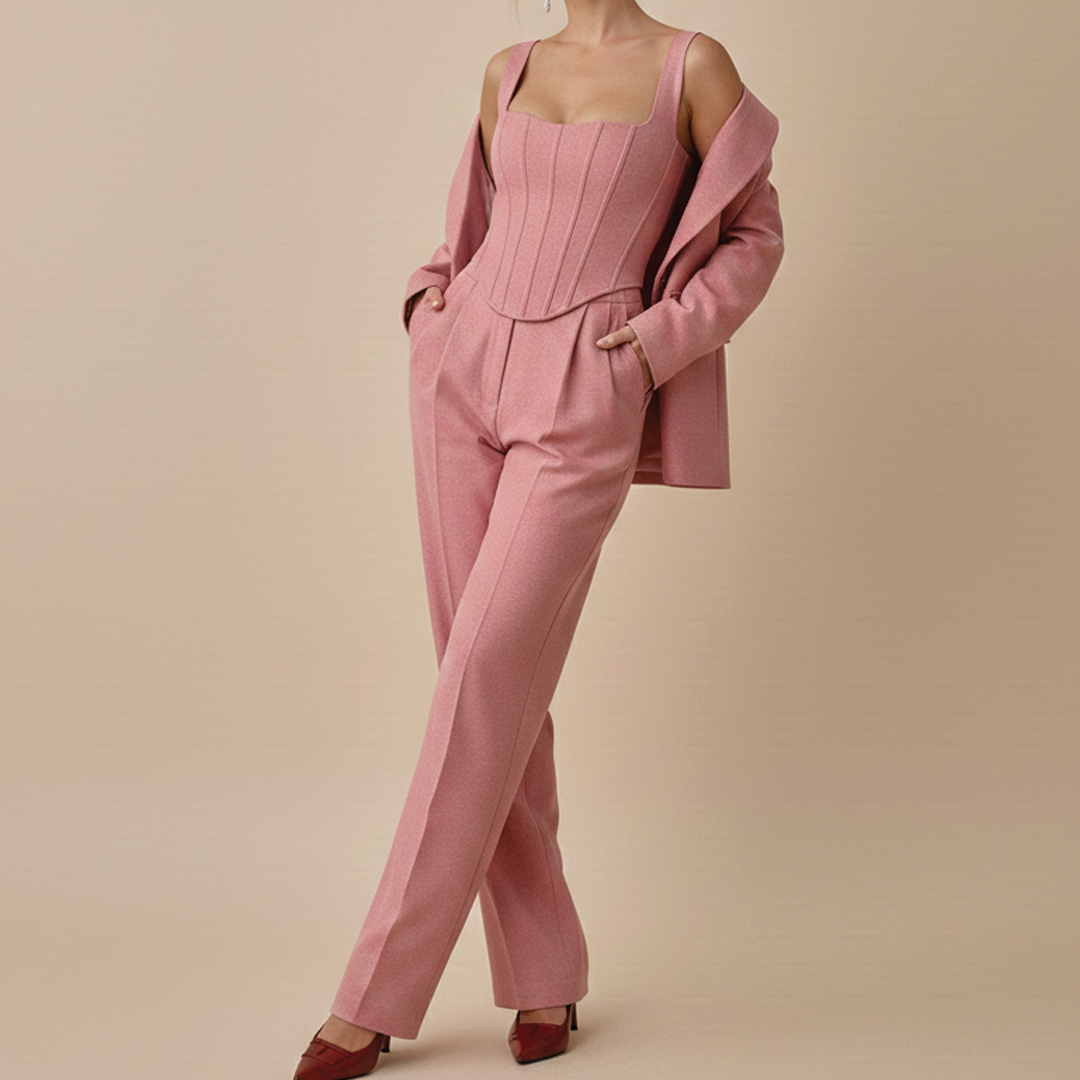 Aurora | Women's Three-Piece Suit Set-Metro Lane Plaza