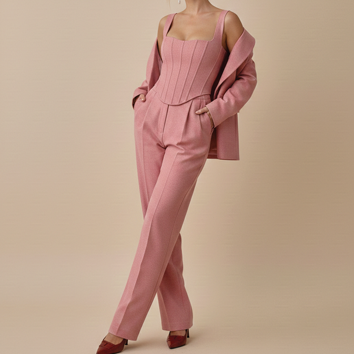 Aurora | Women's Three-Piece Suit Set-Metro Lane Plaza