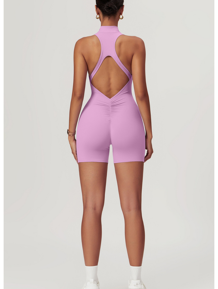 Fenna | Women's Seamless Shaping Yoga Fitness Jumpsuit-Metro Lane Plaza