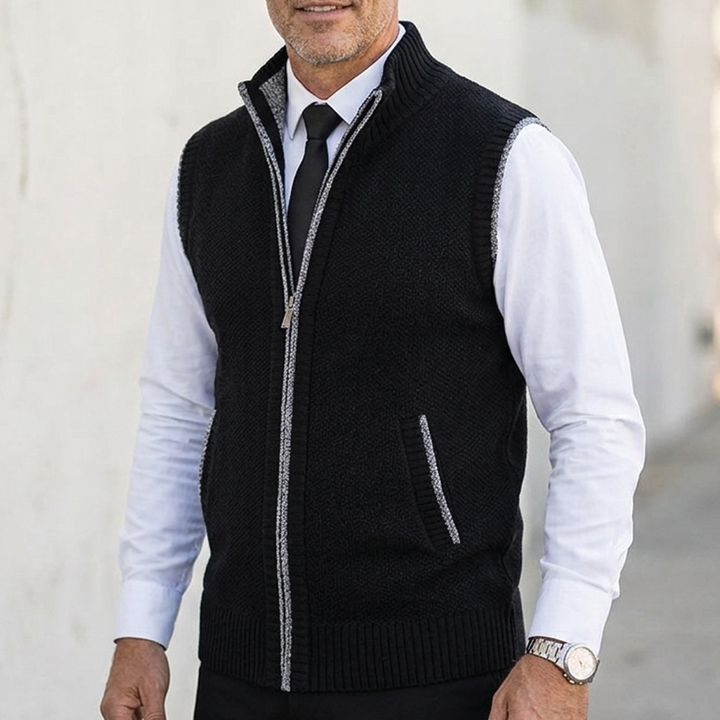 Men's Zip-Up Sweater Vest