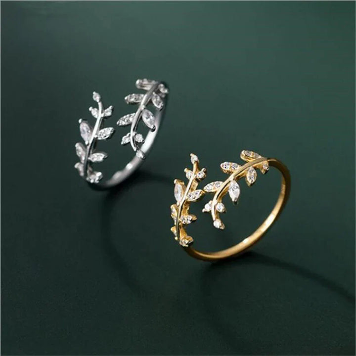 Sheila | Women's Adjustable Ring with Graceful Branch Design-Metro Lane Plaza