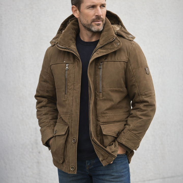 Warme Herren-Winterjacke