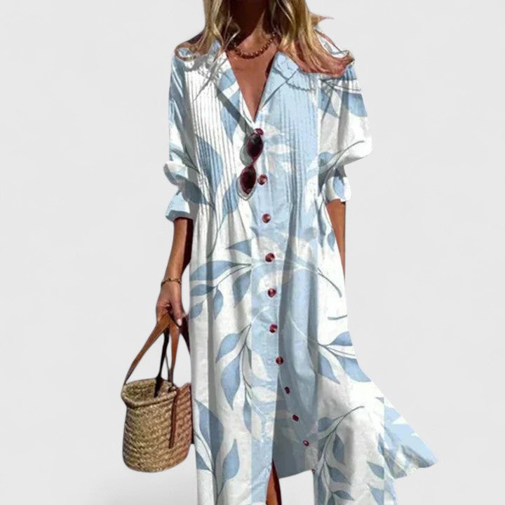 Women's Elegant Boho Style Dress-Metro Lane Plaza