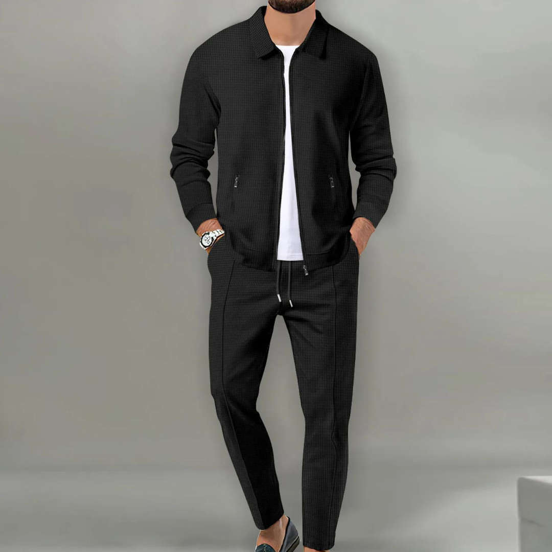 Classic Men's Cardigan Complete Set-Metro Lane Plaza