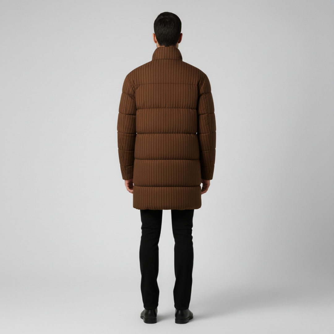 Adrian | Stylish Men's Classic Overcoat-Metro Lane Plaza