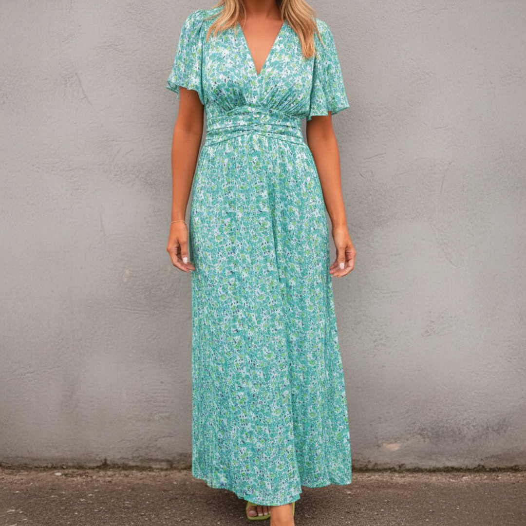 Alice | Women's Floral Maxi Dress - Elegant Summer Style-Metro Lane Plaza