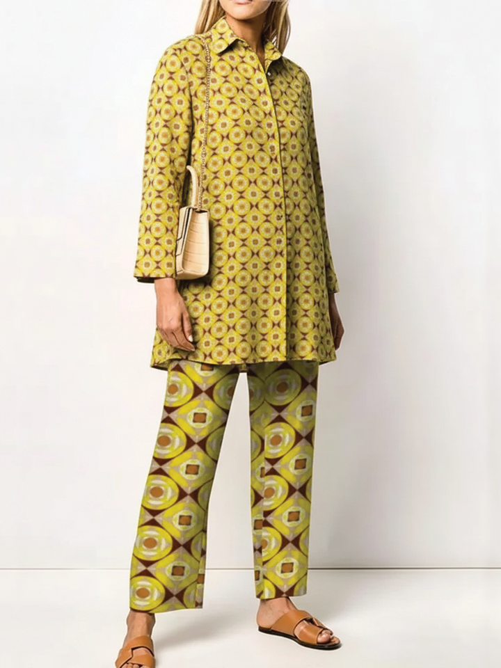 Michelle | Women's Two-Piece Outfit Set-Metro Lane Plaza