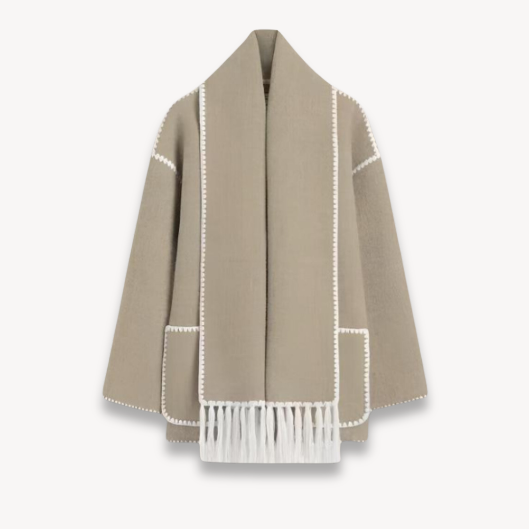 Oversized kappejakke til kvinder